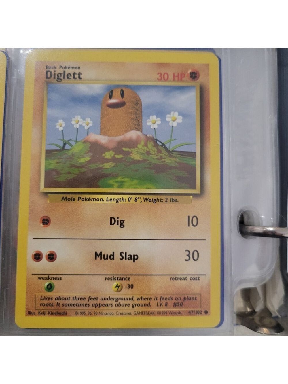 Pokemon Diglett Trading Card 47/102